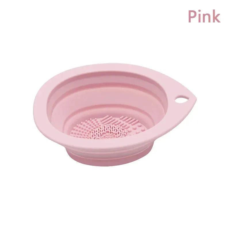 Silicone Makeup Brush Cleaner Foldable Scrubber Mat Tool