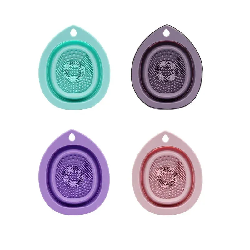 Silicone Makeup Brush Cleaner Foldable Scrubber Mat Tool