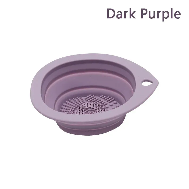 Silicone Makeup Brush Cleaner Foldable Scrubber Mat Tool