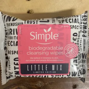 Simple Biodegradable Cleansing Wipes 20s