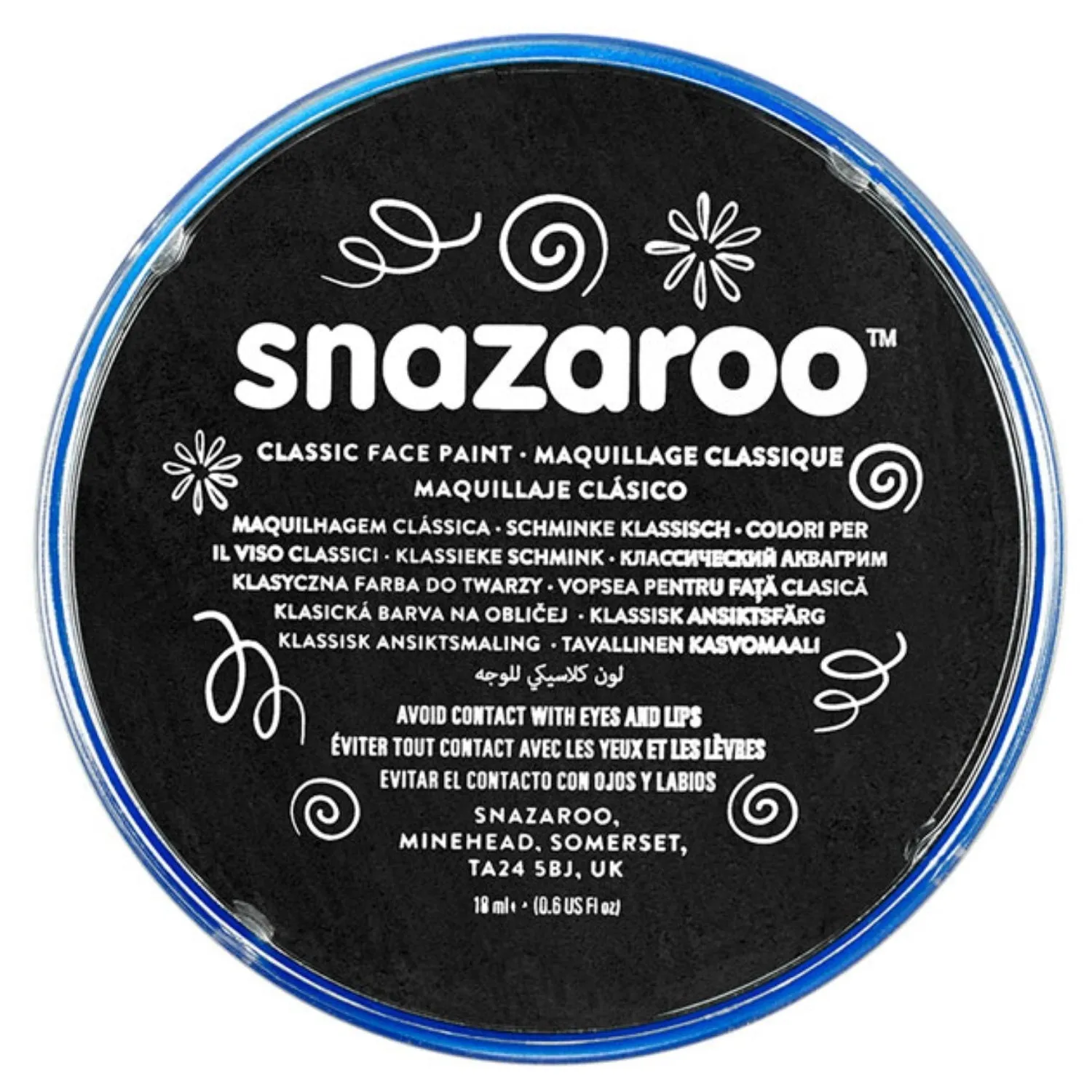 Snazaroo Face Paint Classic Black 18ml