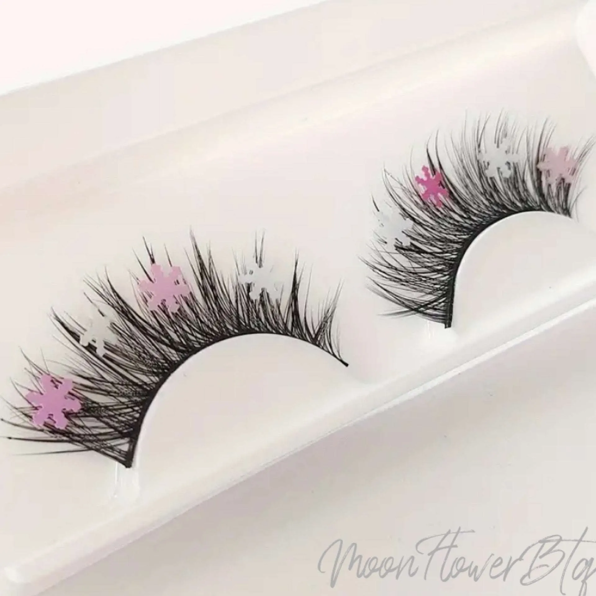 Snowflake Glitter False Eyelashes