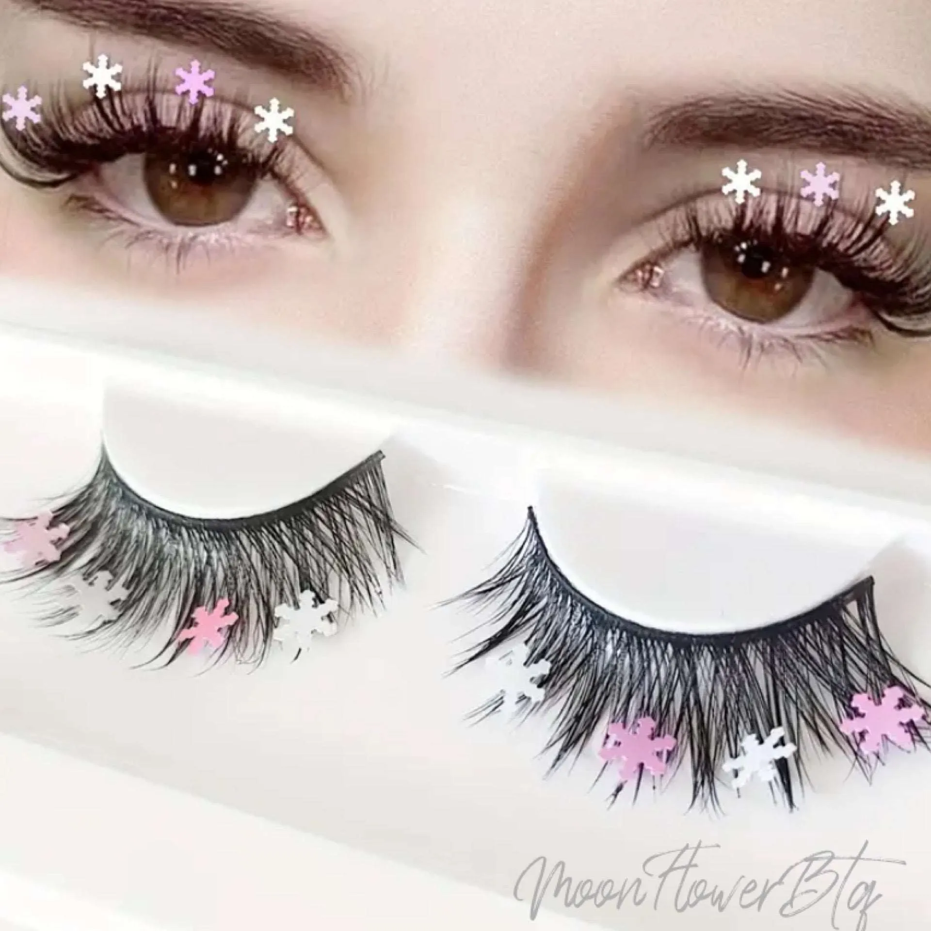Snowflake Glitter False Eyelashes