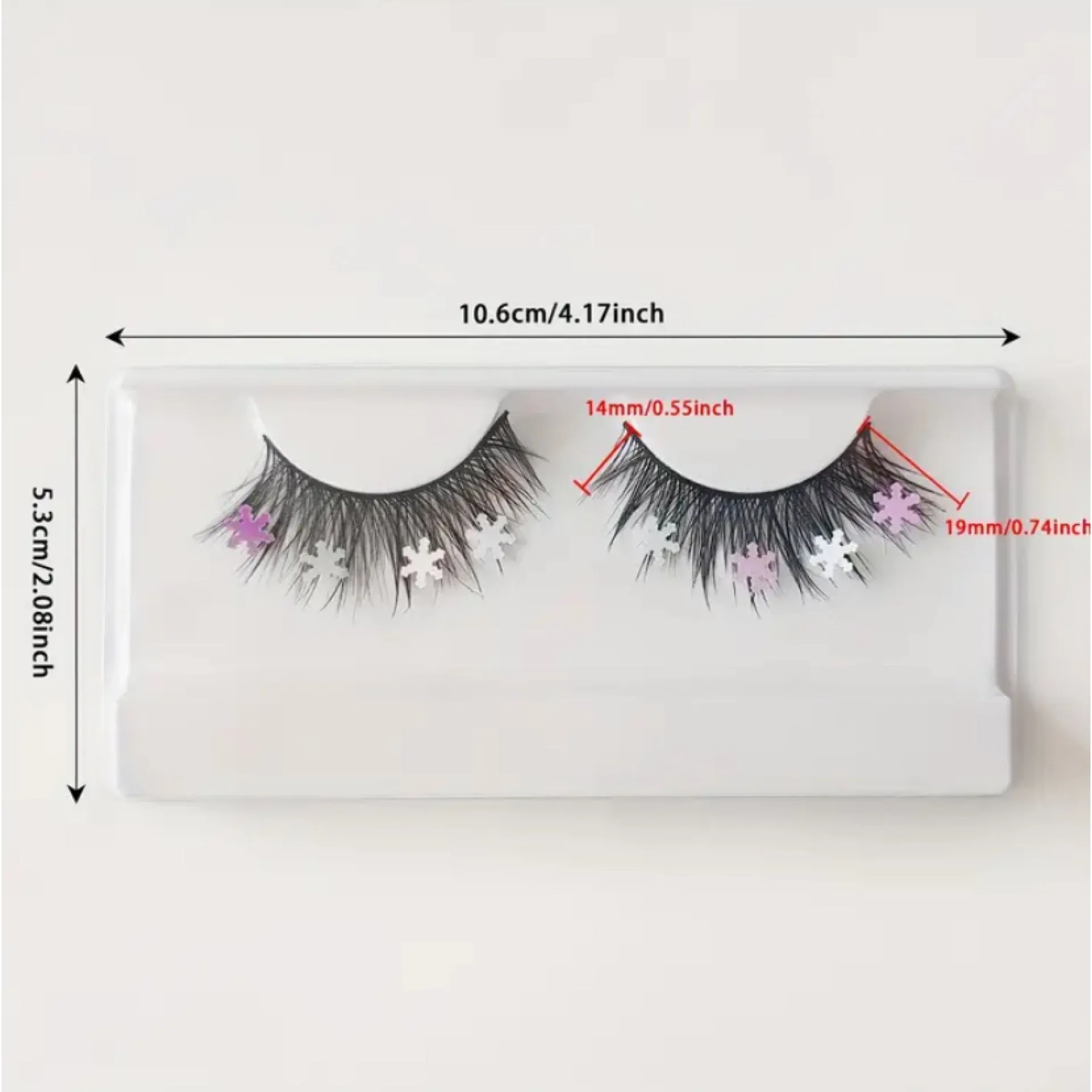 Snowflake Glitter False Eyelashes